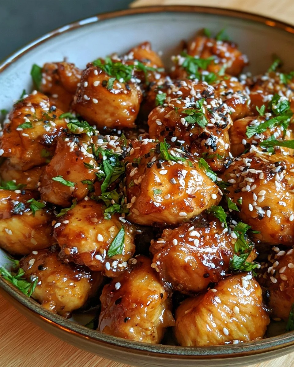 Bouchées de poulet au chili doux en 20 minutes