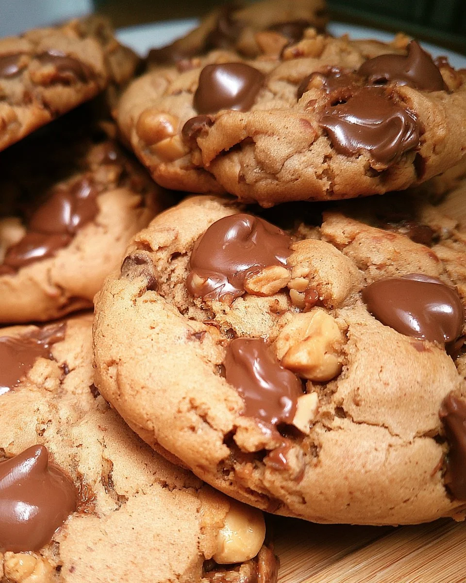 Cookies au beurre de cacahuètes et chocolat au lait