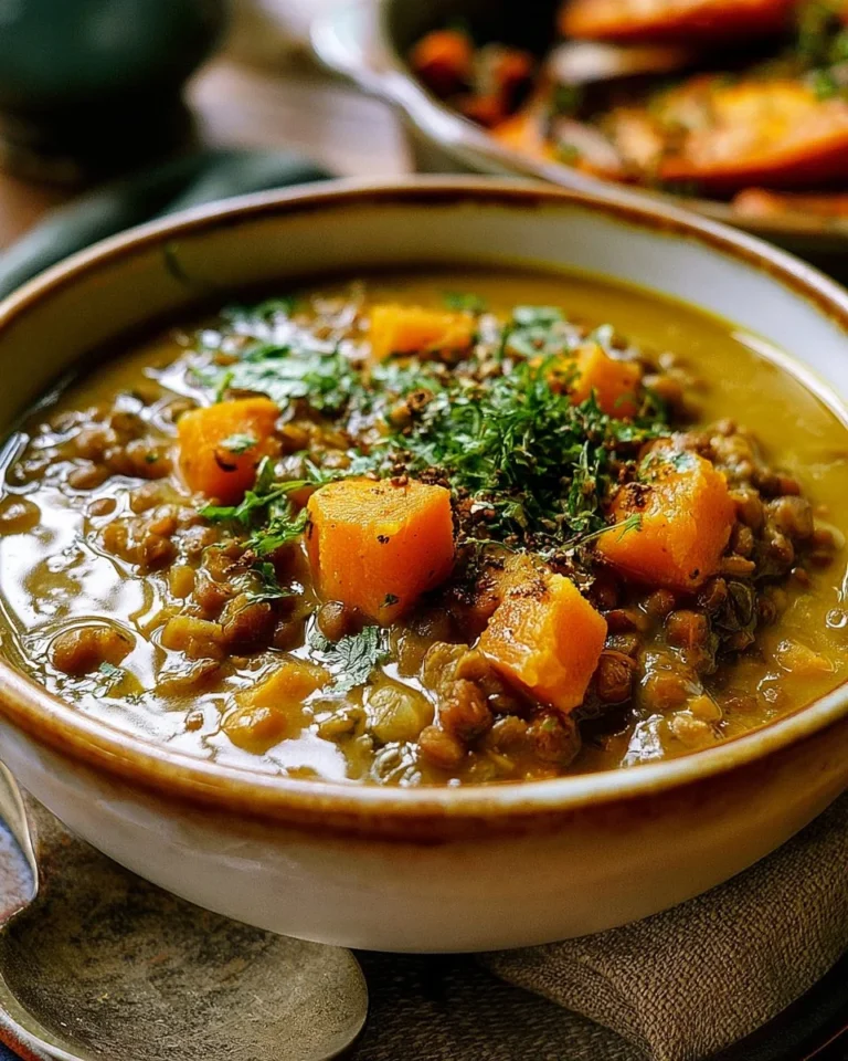 Curry de lentilles vertes au lait de coco, plat savoureux et réconfortant